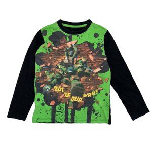 TMNT 5T Teenage Mutant Ninja Turtles long sleeved crewneck green black kids